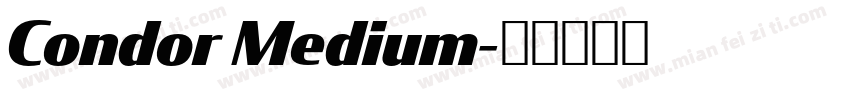 Condor Medium字体转换